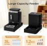 Превью Automatic Cat Feeder and Water Dispenser Set, 2 in 1 Gravity Food Dispenser — Automatic Pet Feeder, ZOMISIA