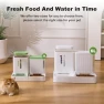 Превью Automatic Cat Feeder and Water Dispenser Set, 2 in 1 Gravity Food Dispenser — Automatic Pet Feeder, ZOMISIA