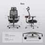 Превью Ergonomic Office Chair with Adaptive Lumbar Support, Footrest, 4D Armrest, Adjustable Seat Depth & Height — Smart Chairs, NEWTRAL