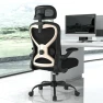 Превью Ergonomic Office Chair with Mesh and Gold Accents — Smart Chairs, CASASIO