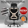 Превью Ergonomic Office Chair with Mesh and Gold Accents — Smart Chairs, CASASIO