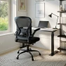 Превью Mesh Office Chair with Flip-up Arms and Lumbar Support — Smart Chairs, Youhauchair