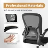 Превью Mesh Office Chair with Flip-up Arms and Lumbar Support — Smart Chairs, Youhauchair