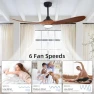 Превью Outdoor Ceiling Fan with Light and Remote via WiFi Alexa — Smart Fan, Homlit
