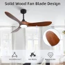 Превью Outdoor Ceiling Fan with Light and Remote via WiFi Alexa — Smart Fan, Homlit