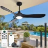 Превью Outdoor Ceiling Fan with Light and Remote via WiFi Alexa — Smart Fan, Homlit
