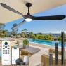 Превью Outdoor Ceiling Fan with Light and Remote via WiFi Alexa — Smart Fan, Homlit