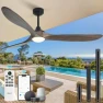 Превью Outdoor Ceiling Fan with Light and Remote via WiFi Alexa — Smart Fan, Homlit