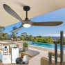 Превью Outdoor Ceiling Fan with Light and Remote via WiFi Alexa — Smart Fan, Homlit