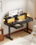 Превью Electric Standing Desk with 3 Wooden Drawers — Standing Desk, OffiGo