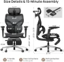 Превью Ergonomic Office Chair with Adaptive Dual-Wing Lumbar Support — Smart Chairs, CabeVibe