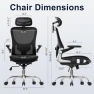 Превью Ergonomic Office Chair with Mesh Seat Cushion and 3D Armrests — Smart Chairs, marrap