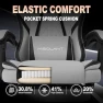 Превью Fabric Gaming Chair with Footrest — Smart Chairs, Misolant