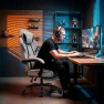 Превью Fabric Gaming Chair with Footrest — Smart Chairs, Misolant