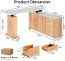 Превью L-Shaped Standing Desk with Drawers and Storage Cabinet — Standing Desk, NORTHSKY