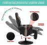Превью Reclining Gaming Chair with Footrest and Massage — Massage Chairs, LVUYOYO