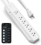 Превью Smart Surge Protector Power Strip with 6 Wi-Fi Controlled Outlets, Real-Time Energy Monitoring, 3ft Extension Cord, App... — Smart Plug, Geeni