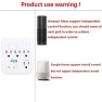 Превью Smart Tap 2-Pack, 4-Outlet Smart Plug WiFi Outlet Wall Tap — Smart Plug, KMC