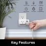 Превью Switch + Charge Multi Port Smart Wi-Fi Plug with 2 USB Ports — Smart Plug, Geeni