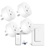 Превью WiFi Smart Outlet Plug with Remote, Wall Switch, Compatible with Alexa and Google — Smart Plug, GREENCYCLE