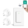 Превью WiFi Smart Outlet Plug with Remote, Wall Switch, Compatible with Alexa and Google — Smart Plug, GREENCYCLE