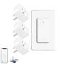 Превью WiFi Smart Outlet Plug with Remote, Wall Switch, Compatible with Alexa and Google — Smart Plug, GREENCYCLE