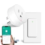 Превью WiFi Smart Outlet Plug with Remote, Wall Switch, Compatible with Alexa and Google — Smart Plug, GREENCYCLE
