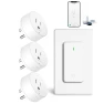 Превью WiFi Smart Outlet Plug with Remote, Wall Switch, Compatible with Alexa and Google — Smart Plug, GREENCYCLE