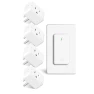 Превью WiFi Smart Outlet Plug with Remote, Wall Switch, Compatible with Alexa and Google — Smart Plug, GREENCYCLE