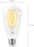 Превью 60W ST19 Tunable White Filament LED Smart Light Bulb — Smart Light Bulb, WiZ Connected