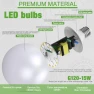Превью LED Light Bulb, G120 Globe Bulb, 15W Globe Light Bulbs, Daylight 5000k Non-Dimmable, E26 Base Large Decorative Lamp,... — Smart Light Bulb, Jardhom