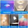 Превью LED Smart Light Bulbs, Color Changing Dimmable & Timing Smart WiFi and Bluetooth Bulb, 4 Pack — Smart Light Bulb, Meliya