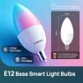 Превью Smart Bulbs, E12 Led Bulb, 470LM, 2.4Ghz WiFi Candelabra B11 Bulbs, Color Changing RGBTW Led Light Bulb — Smart Light Bulb, Linkind