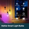 Превью Smart Bulbs, E12 Led Bulb, 470LM, 2.4Ghz WiFi Candelabra B11 Bulbs, Color Changing RGBTW Led Light Bulb — Smart Light Bulb, Linkind