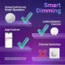 Превью Smart Bulbs, E12 Led Bulb, 470LM, 2.4Ghz WiFi Candelabra B11 Bulbs, Color Changing RGBTW Led Light Bulb — Smart Light Bulb, Linkind