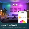 Превью Smart Bulbs, E12 Led Bulb, 470LM, 2.4Ghz WiFi Candelabra B11 Bulbs, Color Changing RGBTW Led Light Bulb — Smart Light Bulb, Linkind