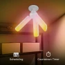 Превью Smart LED Garage Light with RGBW Color Changing Deformable Panels — Smart Light Bulb, Feit Electric