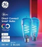 Превью Smart LED Light Bulb, ST19 Edison Style, Room Decor Aesthetic, Color Changing WiFi, 60W Equivalent (Pack of 2) — Smart Light Bulb, Cync
