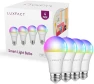 Превью Smart Light Bulbs 130W Equivalent, RGBCW Color Changing, A19 E26 Bluetooth, No WiFi Required, 12W 1300LM, 4 Pack — Smart Light Bulb, LUXFACT
