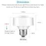Превью Smart Wi-Fi LED Light Bulb Socket Adapter E26 Lamp Holder with Timer — Smart Light Bulb, LoraTap