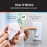 Превью A19 LED Light Bulb, 60W Equivalent, Dimmable, Color Selectable 6-Way — Smart Light Bulb, Feit Electric