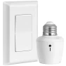 Превью Remote Control Light Bulb Socket with Wall Mount Switch — Smart Switch, SURAIELEC