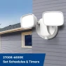 Превью Smart WiFi Dual Head LED Flood Light — Smart Light Bulb, Feit Electric