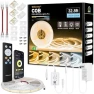 Превью COB LED Strip Light White, 33ft Dimmable 2700K-6500K High Density 24V Flexible LED Tape Light with Remote and APP... — LED Strip Lights, Wefomey