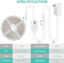 Превью COB LED Strip Light White, 33ft Dimmable 2700K-6500K High Density 24V Flexible LED Tape Light with Remote and APP... — LED Strip Lights, Wefomey