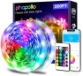 Превью LED Lights for Bedroom 200ft, Music Sync Color Changing, Smart App Control with Remote — LED Strip Lights, phopollo