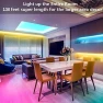 Превью LED Strip Lights 130ft (2 Rolls of 65ft) Smart Light Strips with App Control RGB LED Lights, Music Sync Color Changing... — LED Strip Lights, Tenmiro