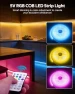 Превью Bluetooth USB RGB COB LED Strip Lights 6.56FT with Remote Control — LED Strip Lights, Samsion
