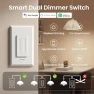 Превью Smart Dual Dimmer Light Switch — Smart Switch, GHome Smart