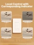 Превью Star Ring Smart Ceiling Fan Control and Dimmer Light Switch — Smart Switch, MOES